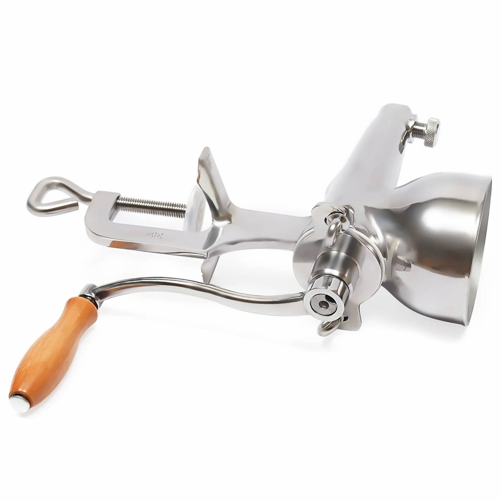 Manual Wheatgrass Juicing Hand Press Wheat Grass Fruit Juicer Extractor silver