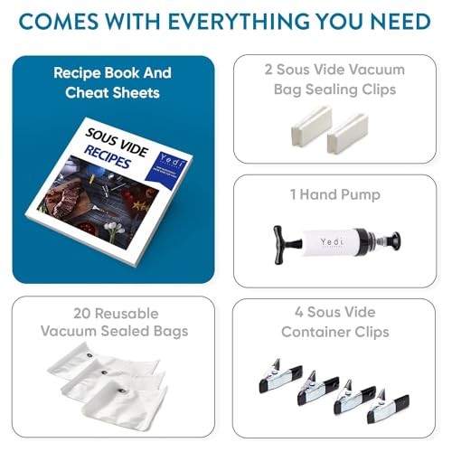 Yedi Infinity Sous Vide Cooker, Powered by Octcision Technology, Deluxe