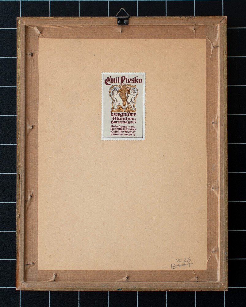 Willi Schmid Holy Drawing Crayons Expressionism Original Signed 1934