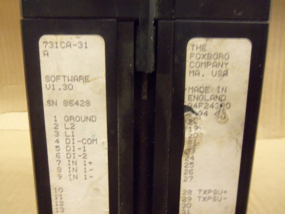Foxboro 731 731CA-31-A 731CA31A Software V1.30 Digital Process Controller