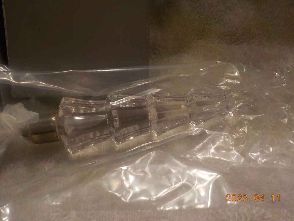 Christmas Mikasa Starshine Cake Pie Server Christmas Tree Handle Crystal Silver