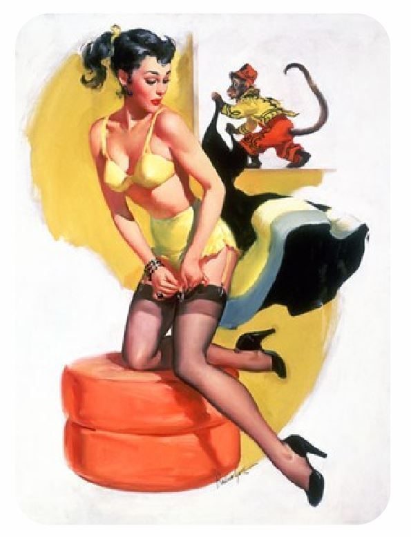 Pinup Girl Sticker Decal