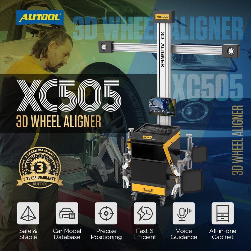 3D Wheel Alignment Machine Fully Automatic Aligning System Aligner Voice Guidanc