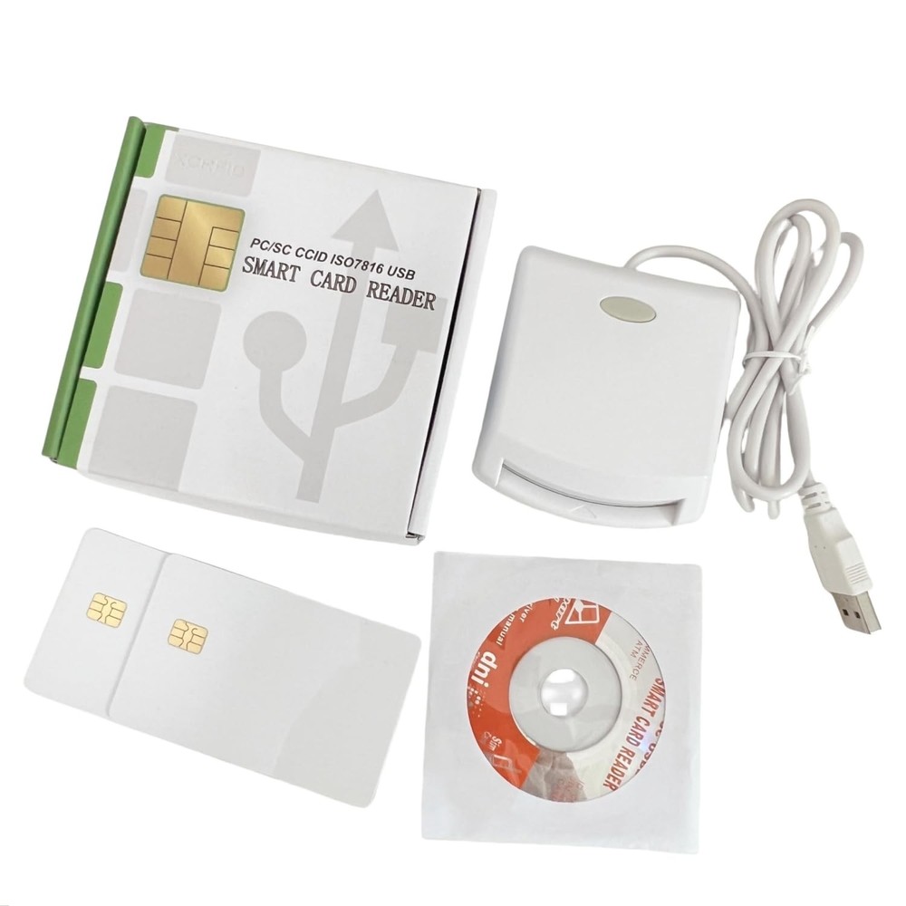 ISO7816 Contact EMV SIM eID PC/SC USB CCID Smart IC Chip Card Reader Writer P...