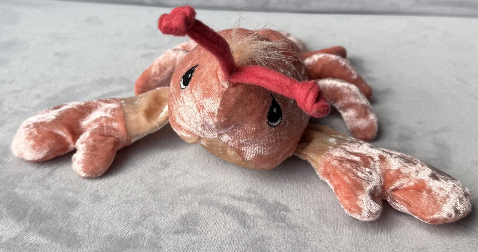 1999 Precious Moments Tender Tails by Enesco Lobster Plush Velvety 7”