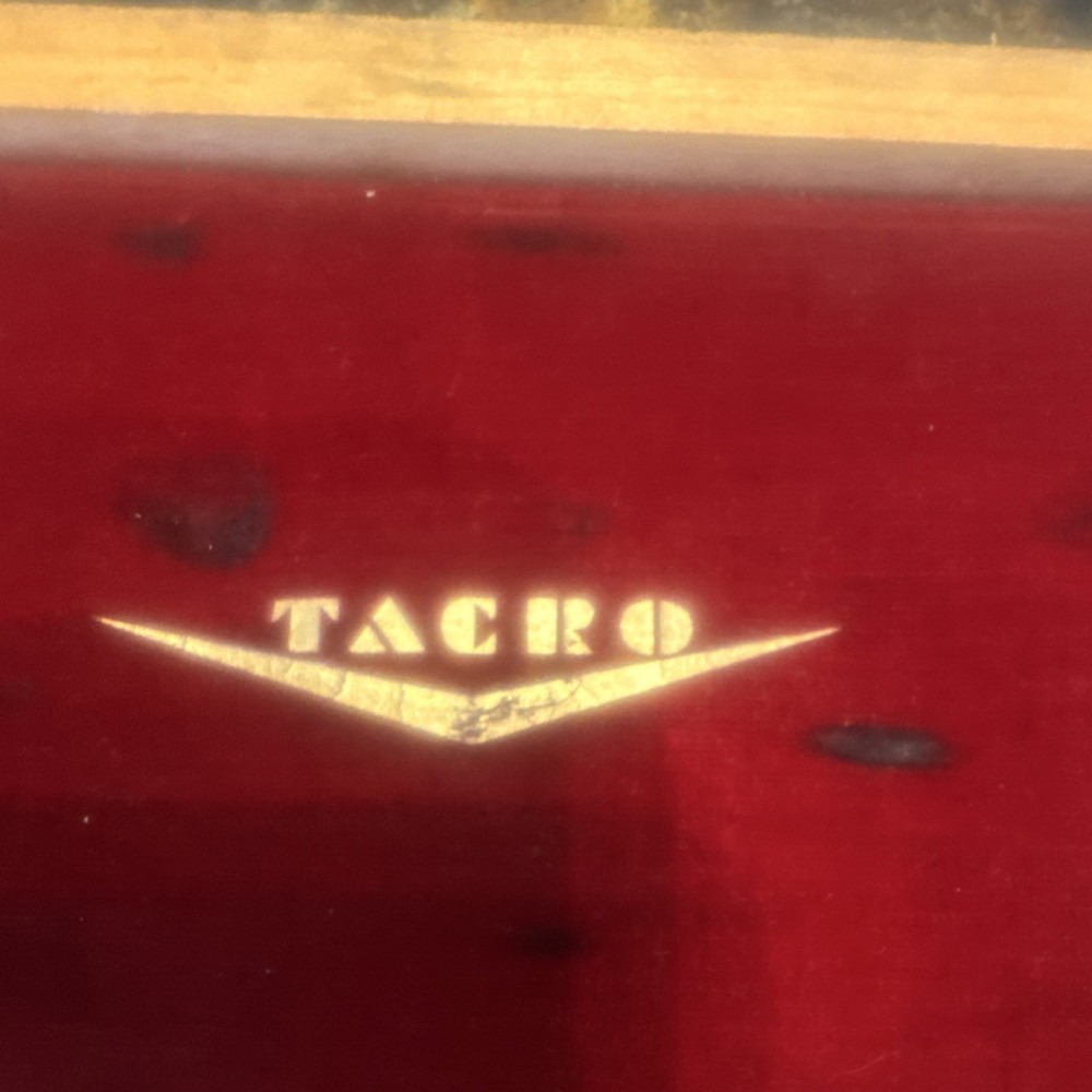 Vintage Tacro Drafting Tool Set in Wooden Case Compasses Engineering Tools