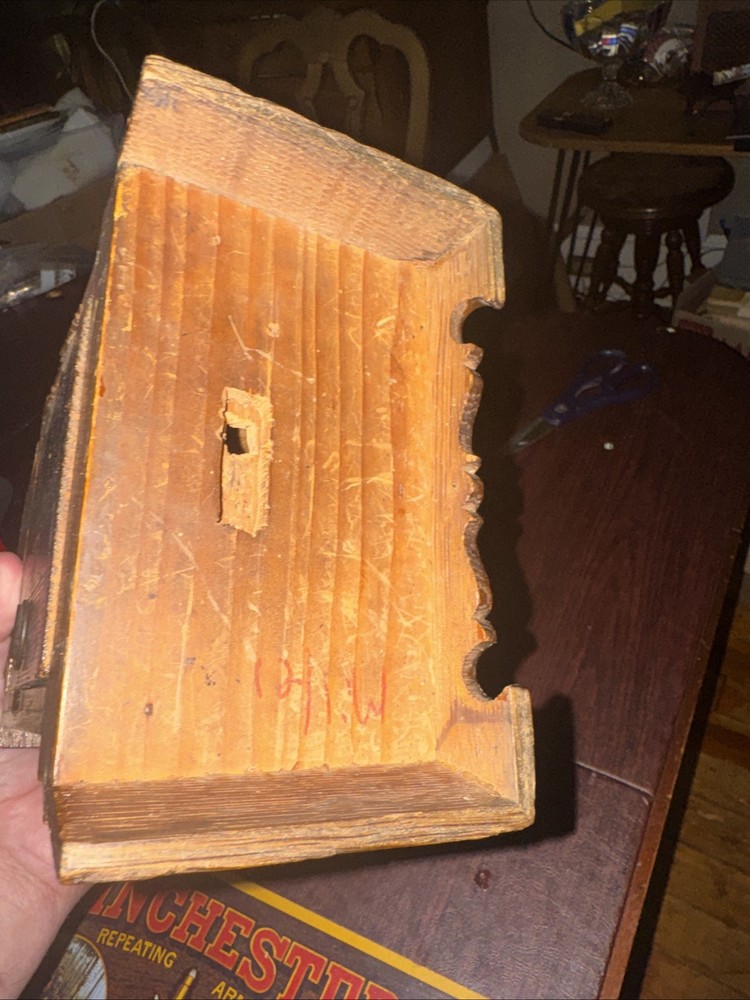 Vintage Wooden Desk Clock (Working)