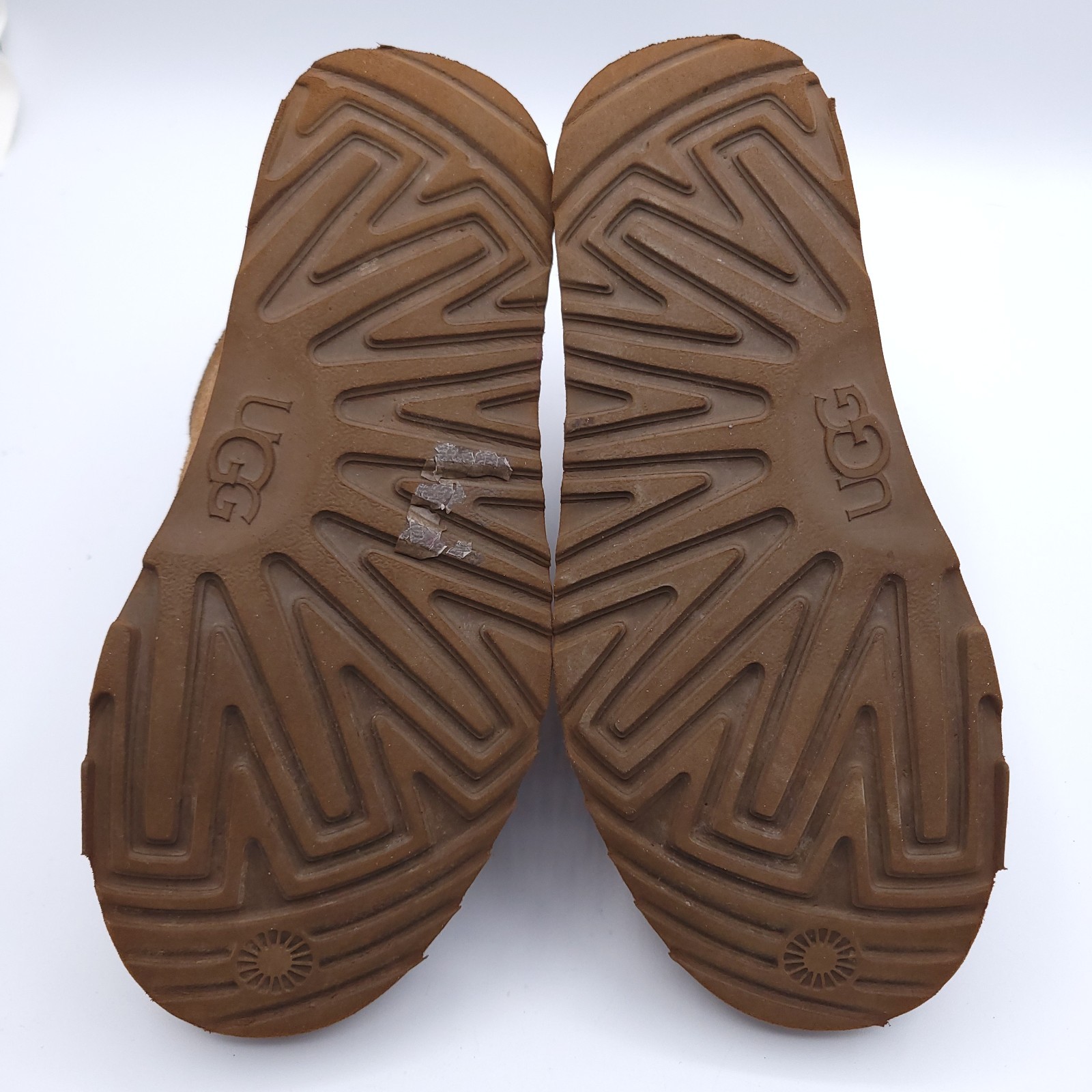 UGG Australia Highland Hi Heritage Boots Boys Size 2 Chestnut Brown Leather