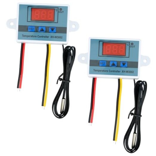 2Pcs 12V Thermostat Switch Controller XH-W3002 DC 12V 120W Temperature Control
