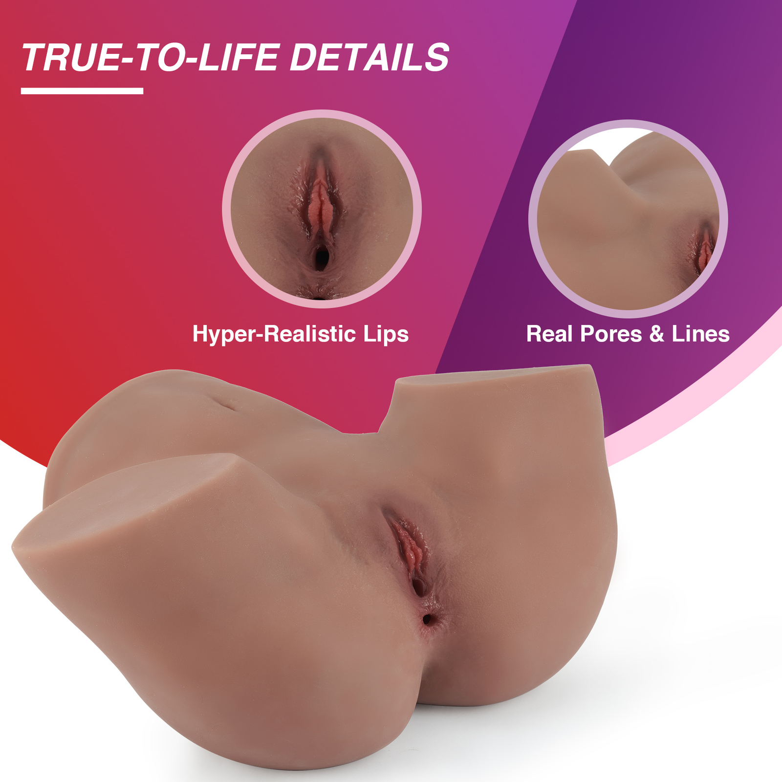 24lb Big Ass Real Size Male Masturbator Life Sex Doll Pussy Anal Sex Toy For Men