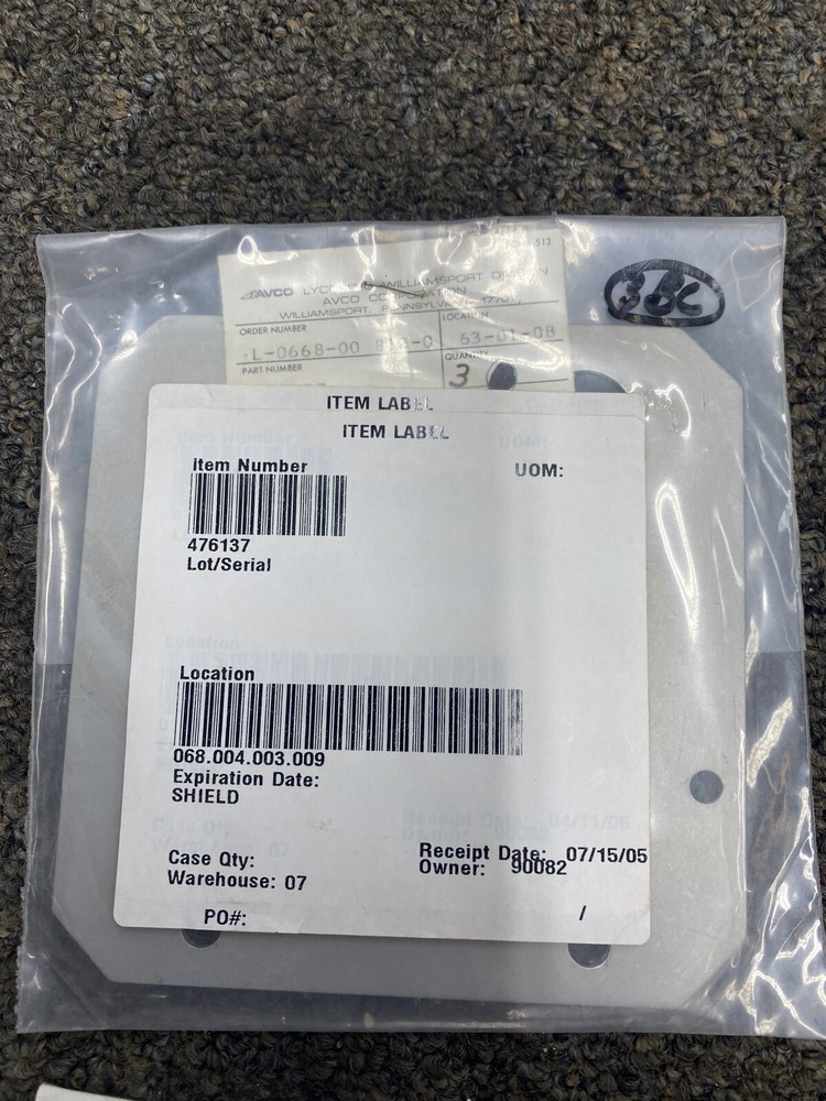 HAWKER BEECHCRAFT TEXTRON 476137 AIRFRAME SHIELD
