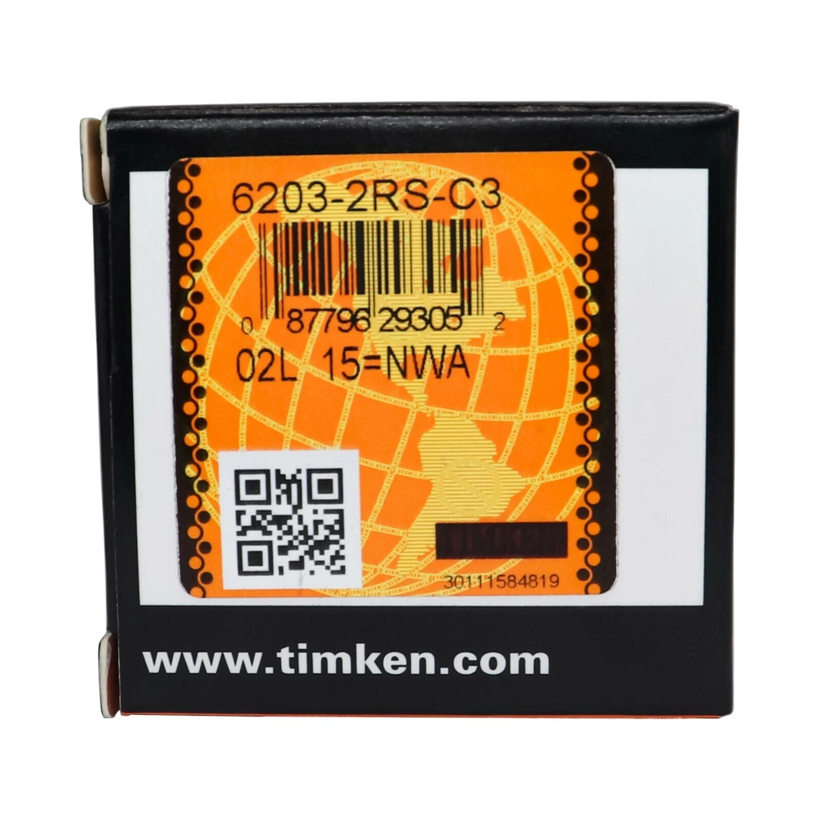 2 PACK TIMKEN 6203-2RS-C3 Double Rubber Seal Ball Bearings 17x40x12mm 6203RS