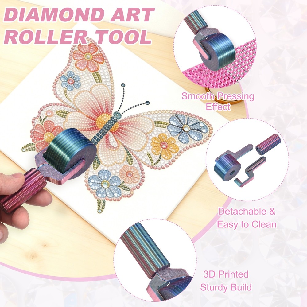 Diamond Art Roller, Detachable Diamond Paint Tools(Metallic)