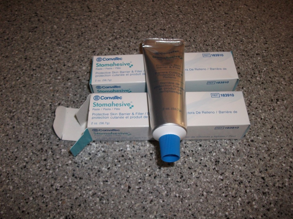 TWO NEW TUBES ConvaTec Stomahesive® Paste, 2.OZ