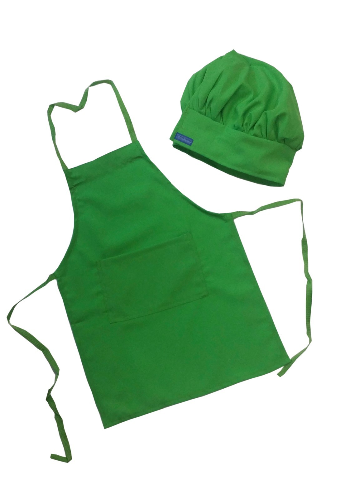 Chefskin Teen Chef Apron Hat Set White for Schools, New