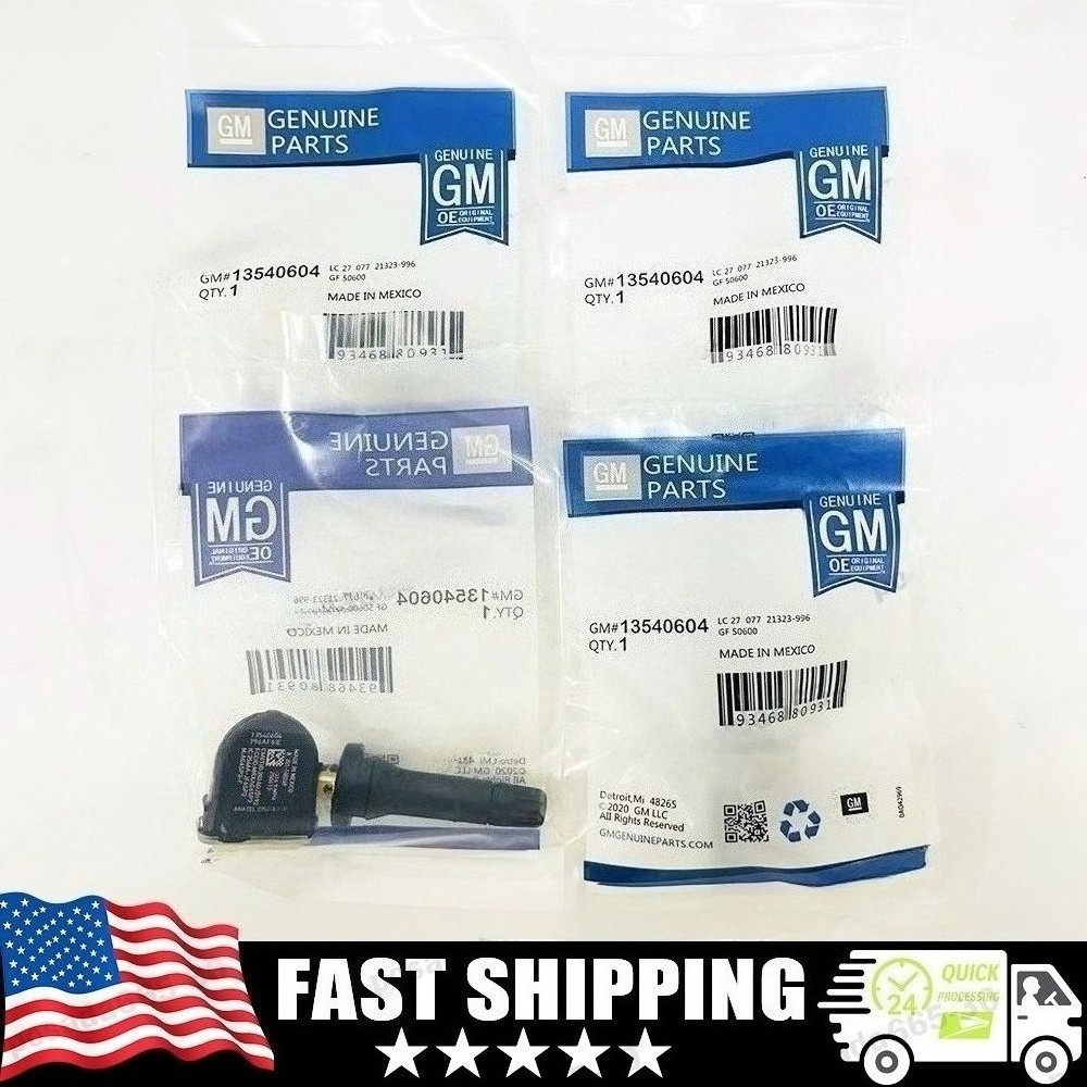 4x TPMS 13540604 Tire Pressure Sensor Buick Chevrolet Cadillac Escalade