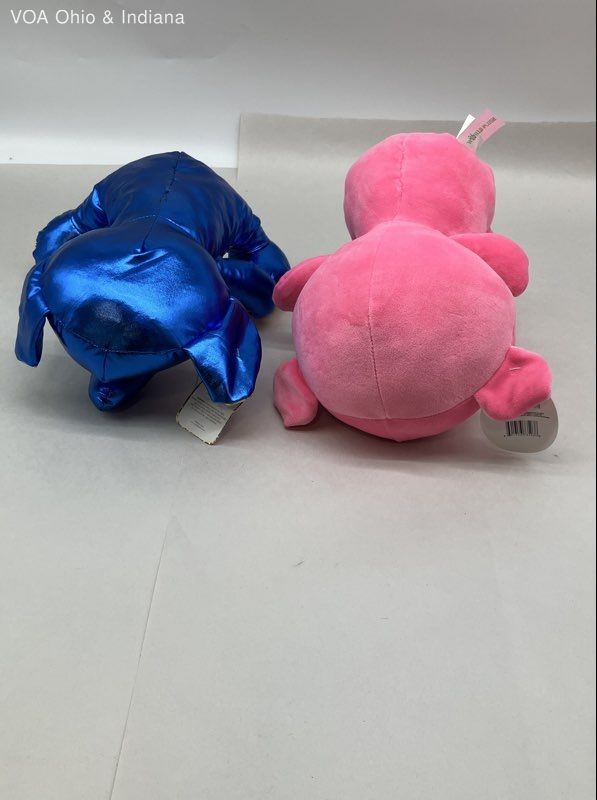 Plush Stuffed Animal Lot World Plush Inc 2 Pcs Elephant Pig With Tags