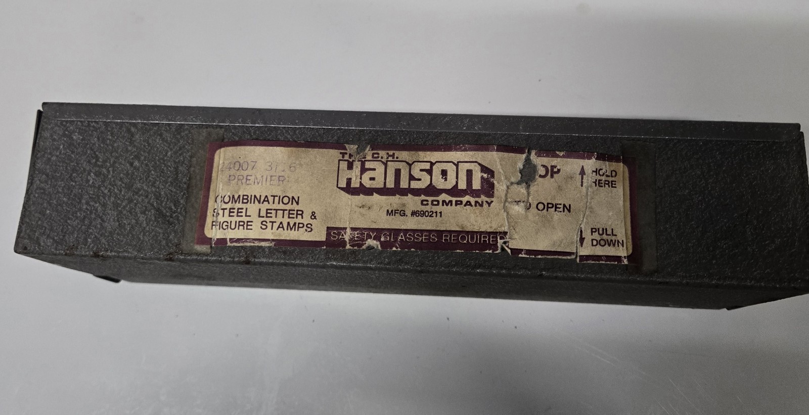 Hanson 3/16" Number And Letter Stamps New Old Stock