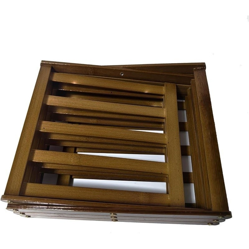Multifunctional Bamboo Shoe Rack 5 Tier Foldable Organizer Home Storage New