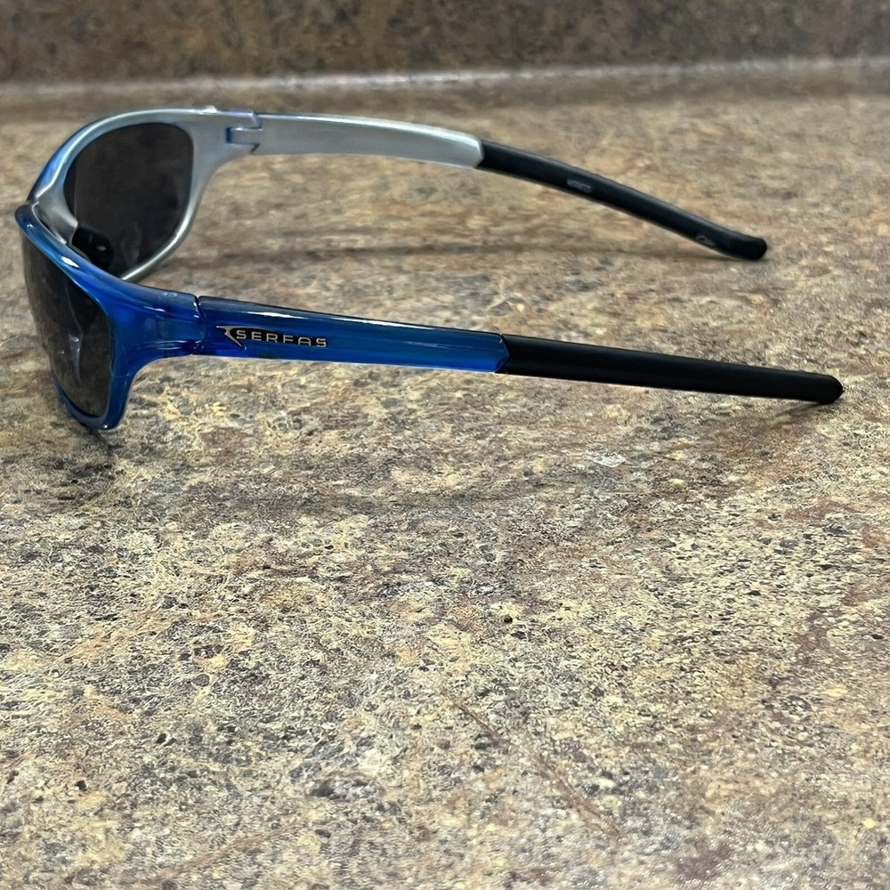 Serfas Cycling Sunglasses Blue Kred W/Case