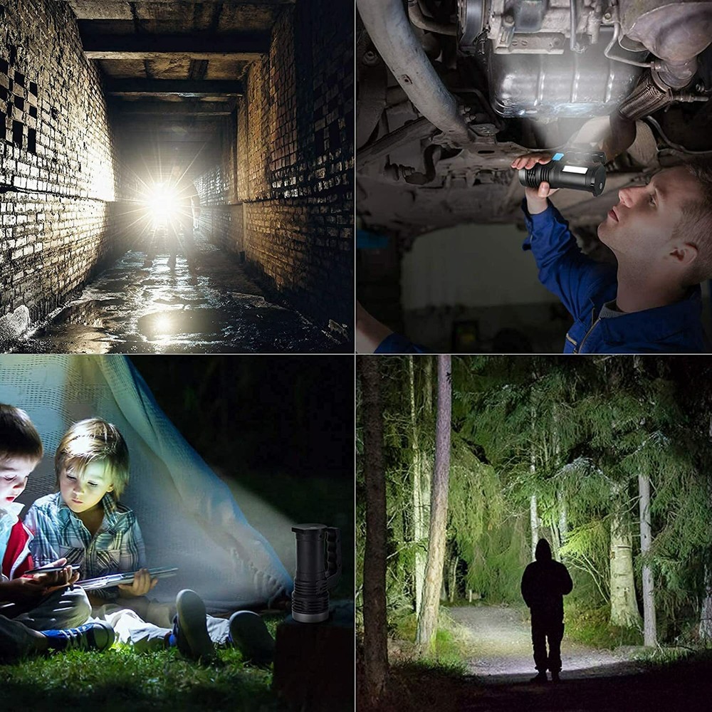 Most Powerful 22000000LM Torch LED Flashlight USB Rechargeable Tactical Light