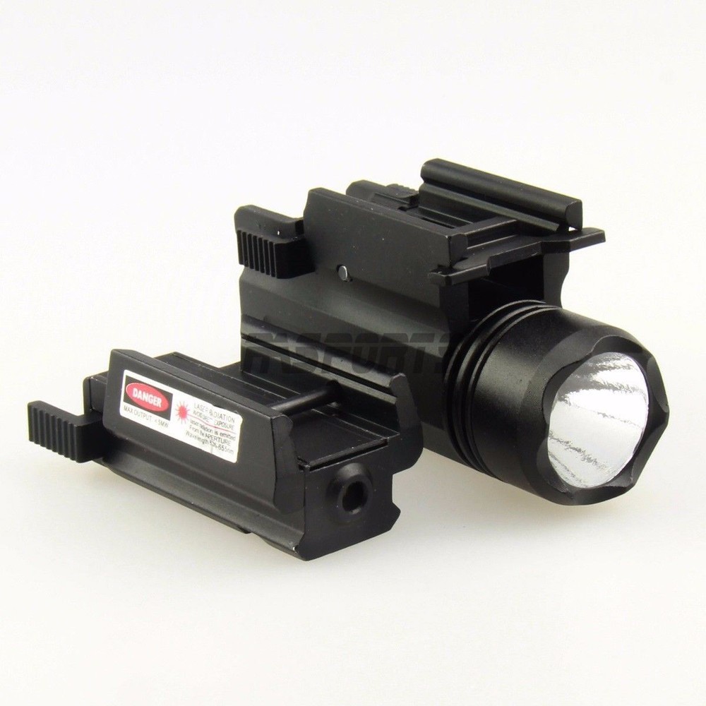 Tactical PSTL Compact Red Laser with QD Quick Release Flash Light Flashlight