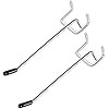 Metal Pegboard Hook 4" 25 Pack Silver