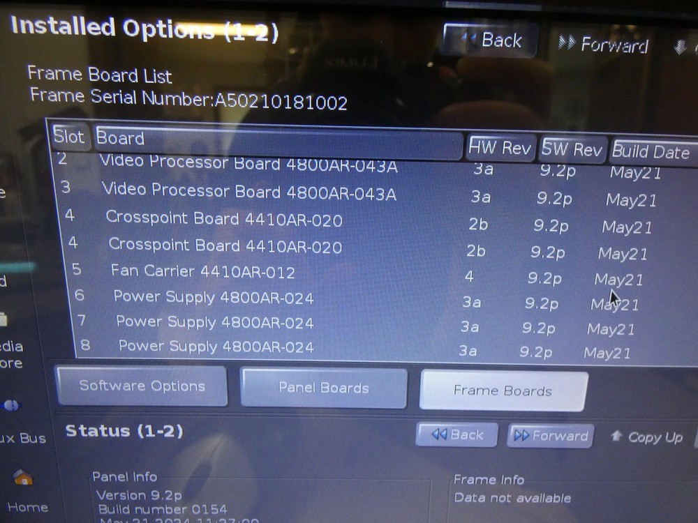 Ross Acuity 3M/E Panel, 60-Input, 40-Output 4K 3G Production Switcher w/Frame