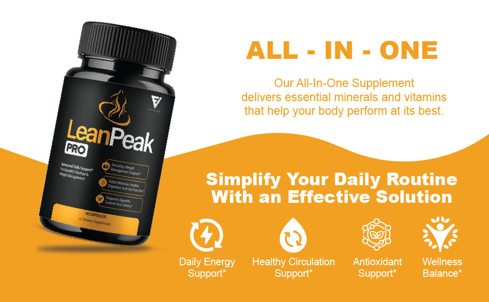 (2 Pack) Lean Peak Pro Capsules, LeanPeak Daily Formula Support (120 Capsules)