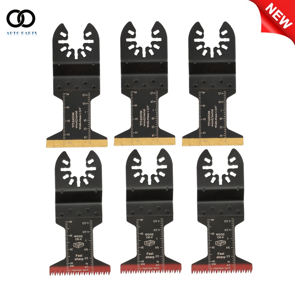 35PCS 7 Types Multitool Blades Titanium Oscillating Tool Quick Saw Blades