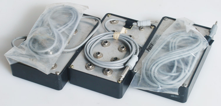 PHOTOGRAPHIC LIGHTING MULTI SYNC BOXES WITH RC JACKS SET OF 3