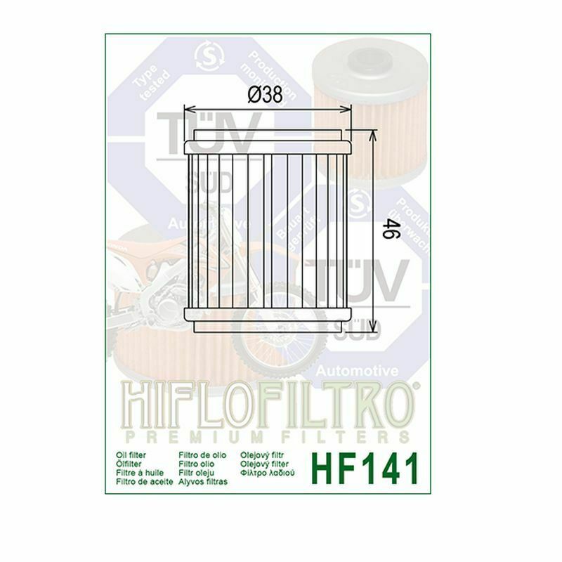 2004 2005 2006 Yamaha YFZ450 Genuine HiFlo Oil Filter HF141 YFZ 450 - Pack of 5