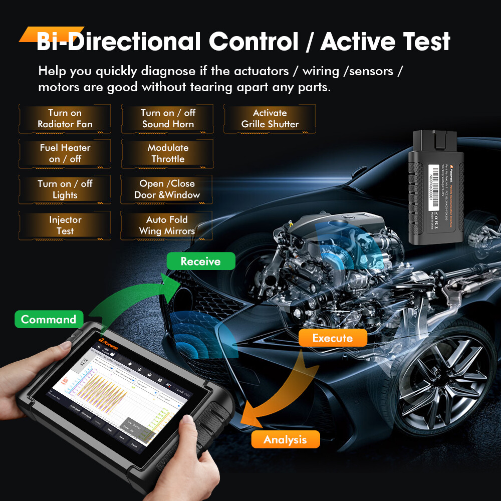 FOXWELL NT809 Pro BT All System Bidirectional OBD2 Scanner Diagnostic Tool TPMS