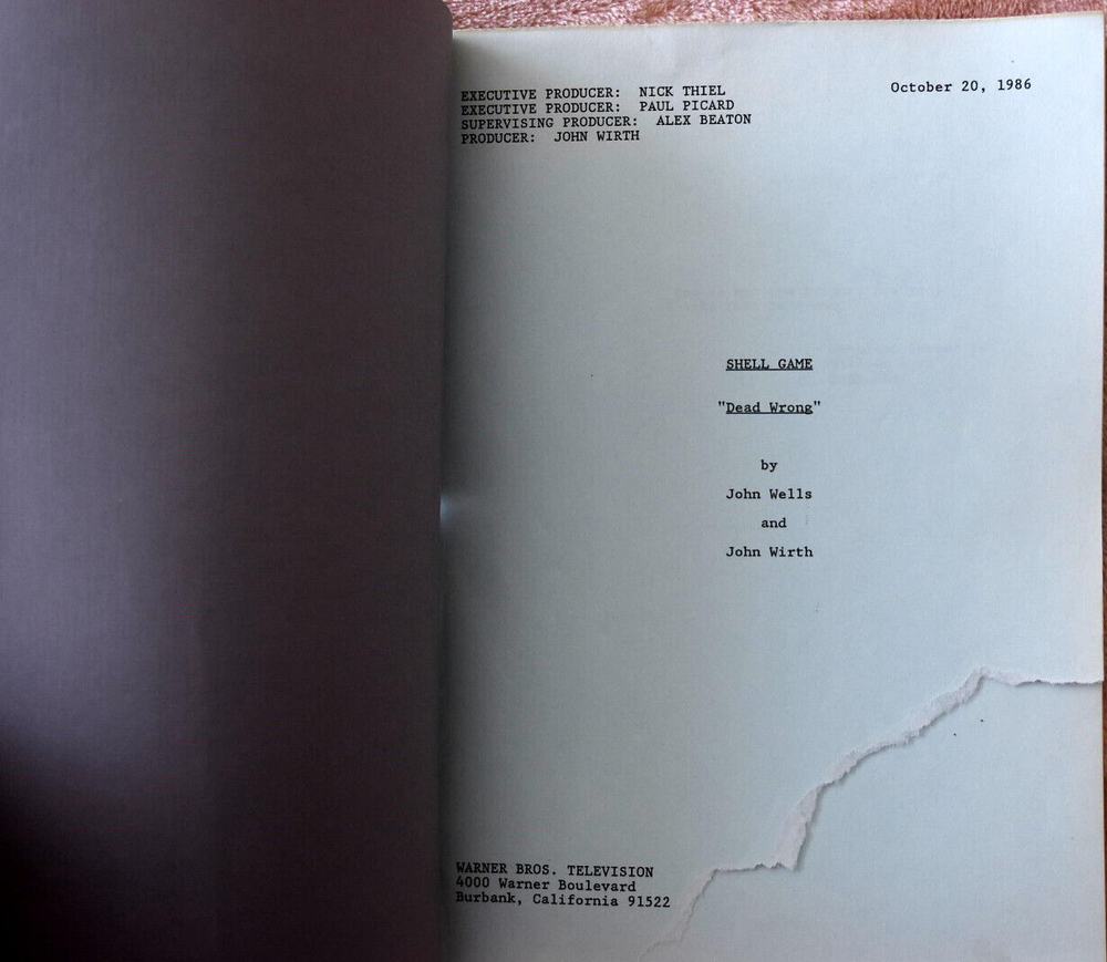 6 Original Shell Game Screenplays, Scripts Including Pai Gow, Dead Wrong....