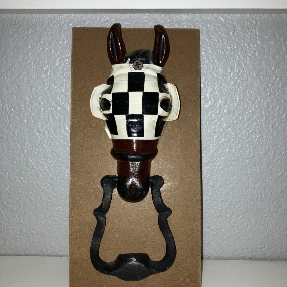 Vintage Cast Iron Horse Door Knocker