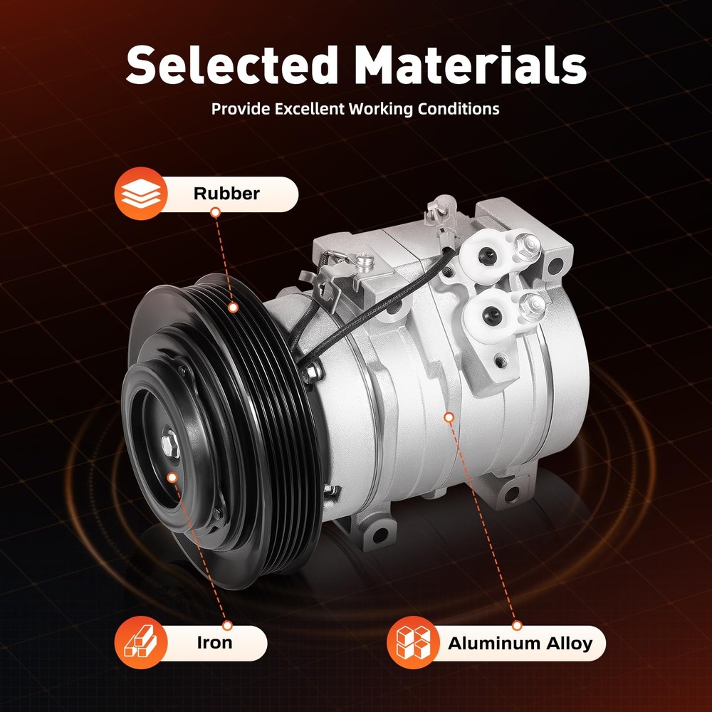 AC Compressor Fits 2003-2008 Corolla Matrix 1.8L Replace CO 27000C
