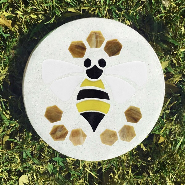 Pre-Cut Stained Glass Bumble Bee