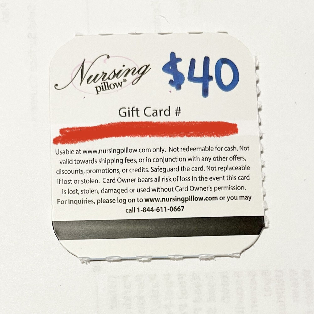 $40 Nursing Pillow Gift Card