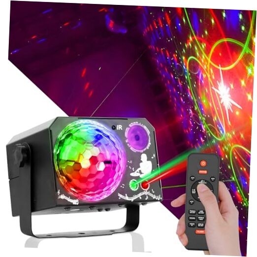 Party Lights Dj Disco Ball Light, 64 Pattern Effect, Disco Ball Strobe Stage