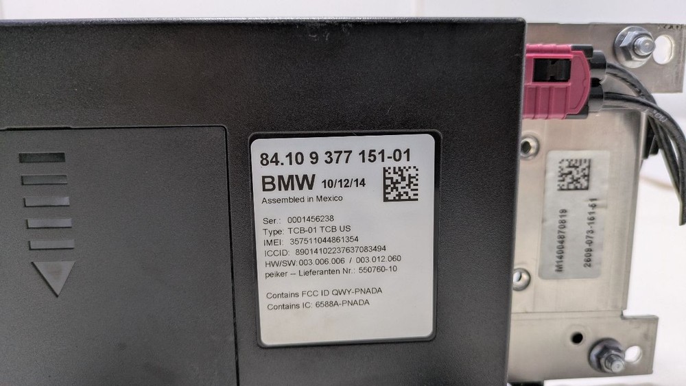 Used Telematics Interface Module fits: 2015 Bmw X5 Communication telematics cont