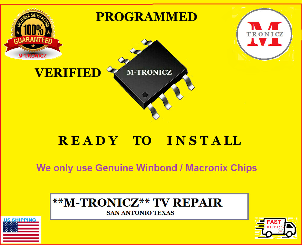 PRE-PROGRAMMED EEPROM  FOR  VIZIO E371VL  3637-0782-0150 (6A)  IC US4