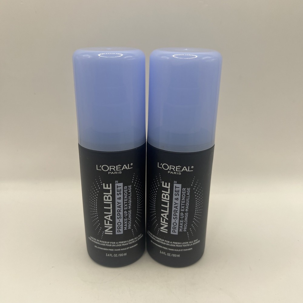 L'Oreal Makeup Infallible Pro-Spray & Set Makeup Extender Spray 3.4 Oz (2 Pack)