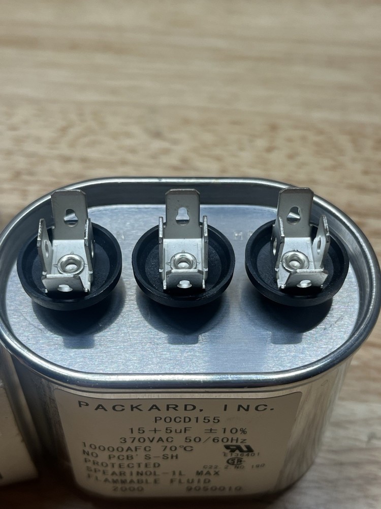 Packard PRCD155 Oval Run Capacitor 370V