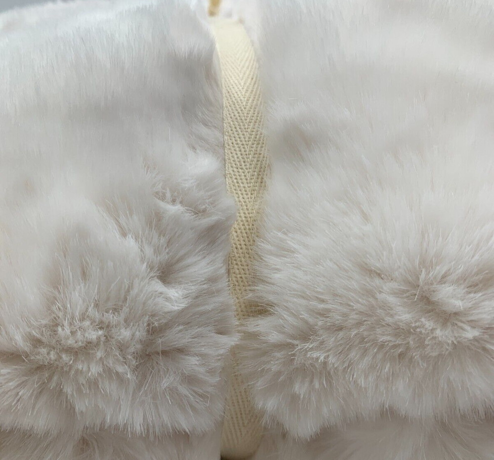 Pottery Barn Teen Polar Bear Faux Fur Bean Bag Chair Slipcover Ivory Large #300D