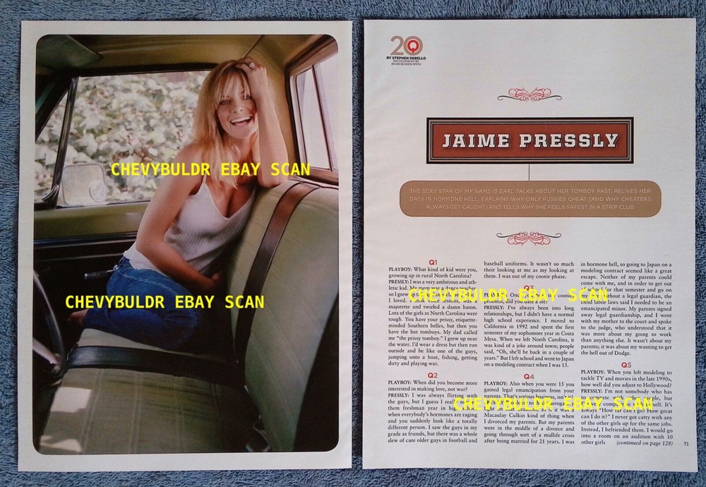 2007 Interview Article with My Name is Earl Actress Jaime Pressly