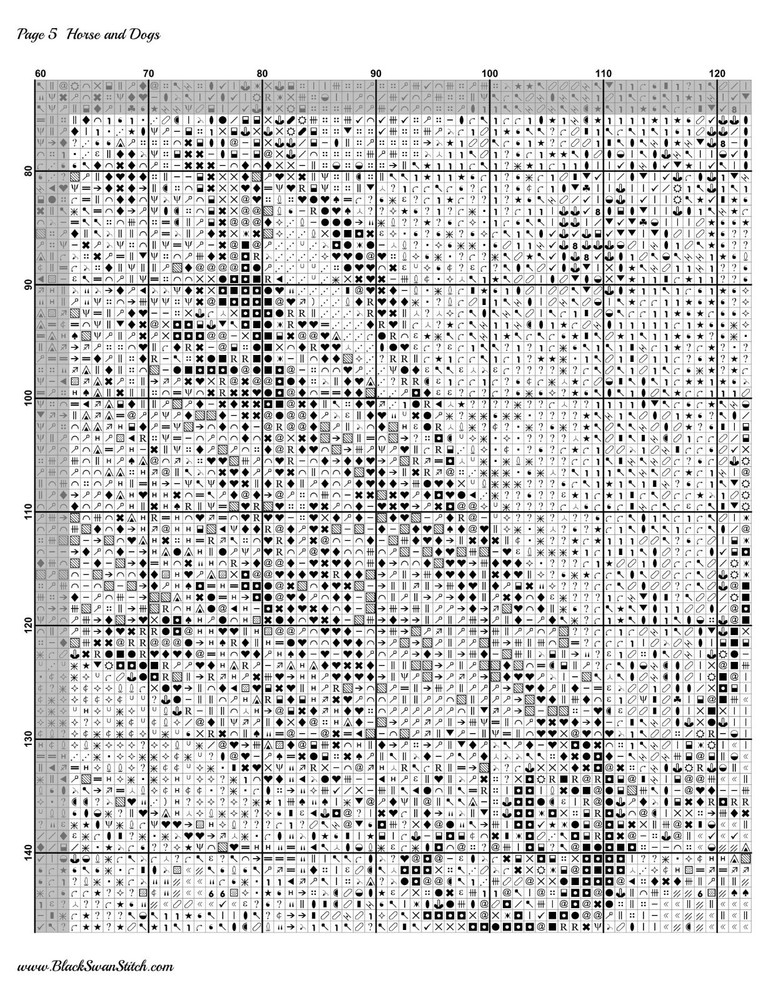 Horses & Dogs - Chart Counted Cross Stitch Pattern Chart DMC 1448