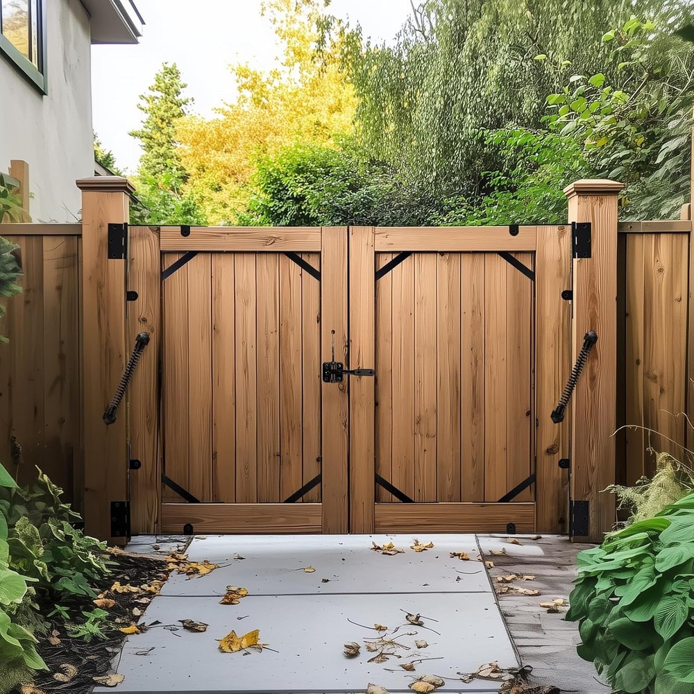 Fence Gate Kit Gate Hardware, 1 Set Anti Sag Gate Kit Gate Frame Cornor Brackets