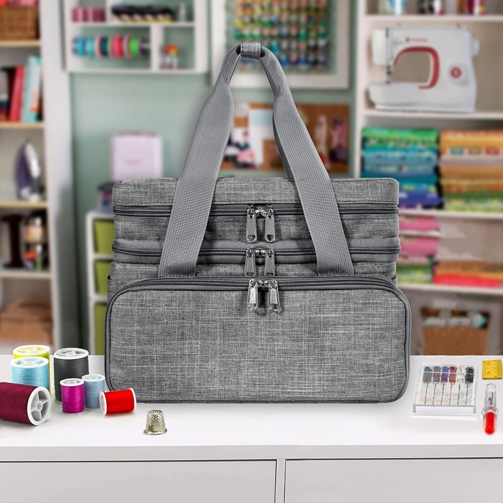 SINGER Sewing Accessories Organizer (Bag Only) – Double Layer Portable Sewing