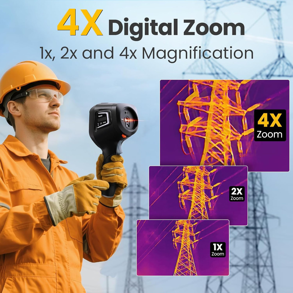 2MP High-Resolution Handheld Thermal Camera with Laser Features