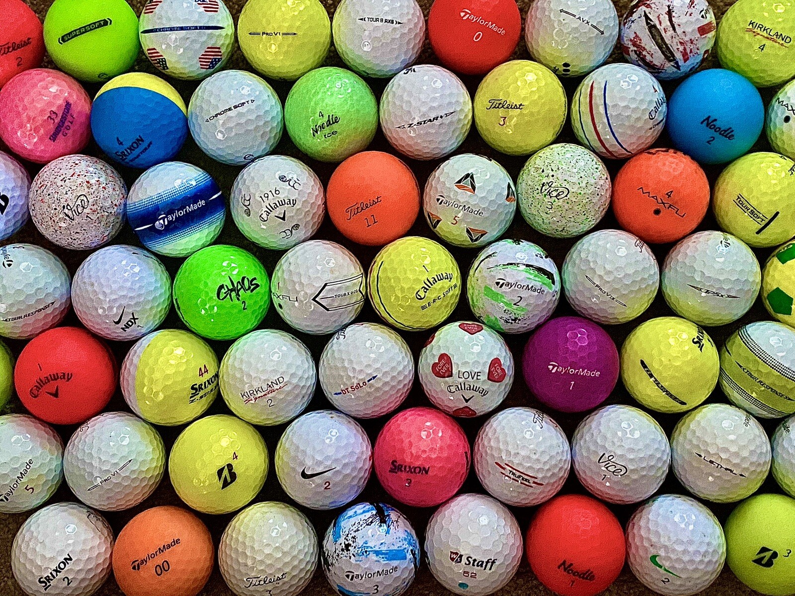 ⛳️Mint, AAAAA (5A), AAAA (4A) Used/Preowned/Secondhand Golf Balls-Paul’s Balls⛳️
